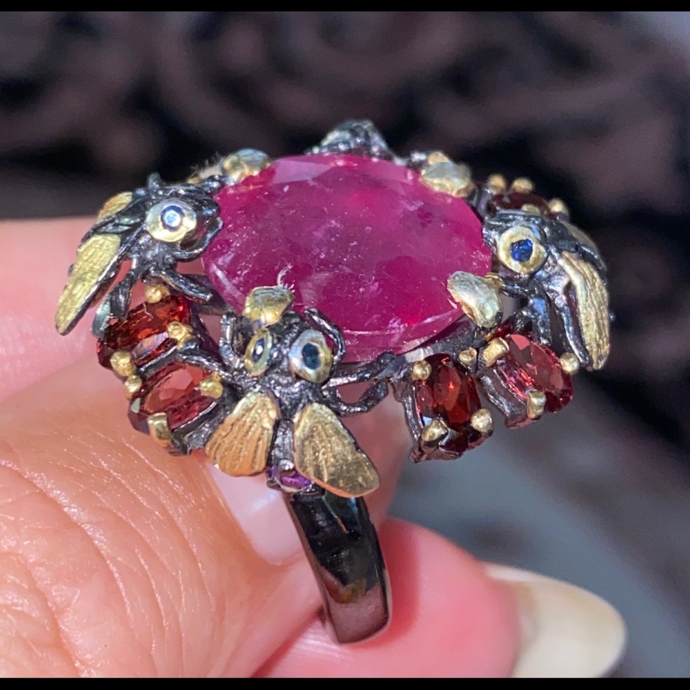 Exquisite Genuine Ruby Ring - image 5